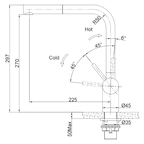Franke - Atlas Neo Pull-Out Tap - Black Steel - TA9701BS