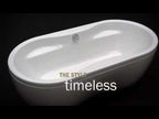 Kaldewei Saniform Plus 1400mm Steel Enamel Built In Bath No Overflow - Gloss White - 01-360-1