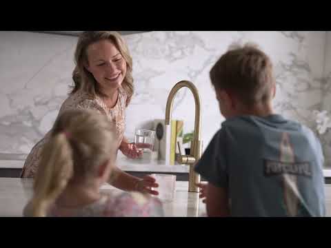 Billi Home Filtered, Boiling, Chilled Gooseneck Multifunction Tap - Urban Brass 915000GUB