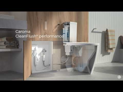 Caroma Urbane II Bidet Cleanflush Easy Height Close Couple Bottom Inlet Suite - 848710W