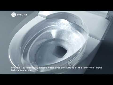 TOTO B&H Dara Back to Wall Smart Toilet Suite with S5 Washlet & S-Connector - BHDR001BTW1 - CDR001BTW1#WH + SDR001BTW1#WH + TCF34470GAU + THX918