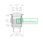 3monkeez Sink Waste Arrestor (90mm) - SSBW