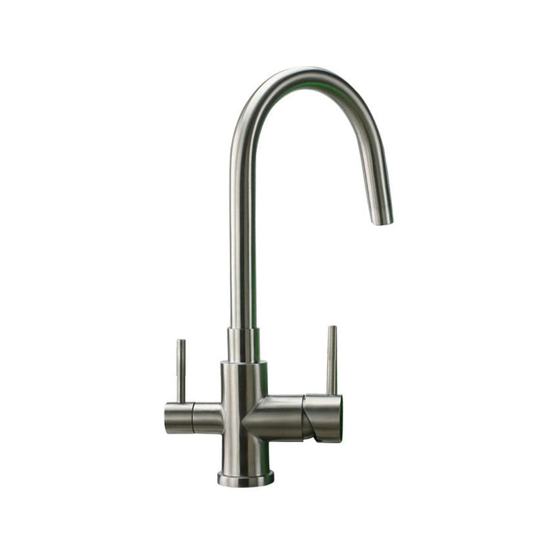 Zip 3 Way Filtered Mixer Tap - Brushed Stainless Steel | 94574