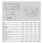 Kaldewei Puro with Side Overflow- specification