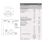 Rheem 125L Electric Storage Water Heater Spec