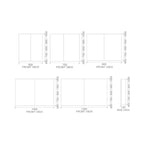 Rifco Overlay Standard 800 High Shaving Cabinet Double Door Spec