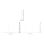 Rifco Overlay Three Door 1000 High Shaving Cabinet Spec