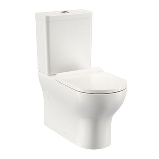 Round Back To Wall Toilet Suite - Back Entry