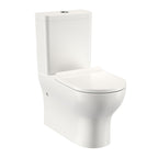Round Back To Wall Toilet Suite - Bottom Inlet