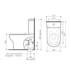 Round Back To Wall Toilet Suite Specification