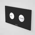 Caroma Invisi Series II® Round Dual Flush Plate & Buttons - Black - 237010BL