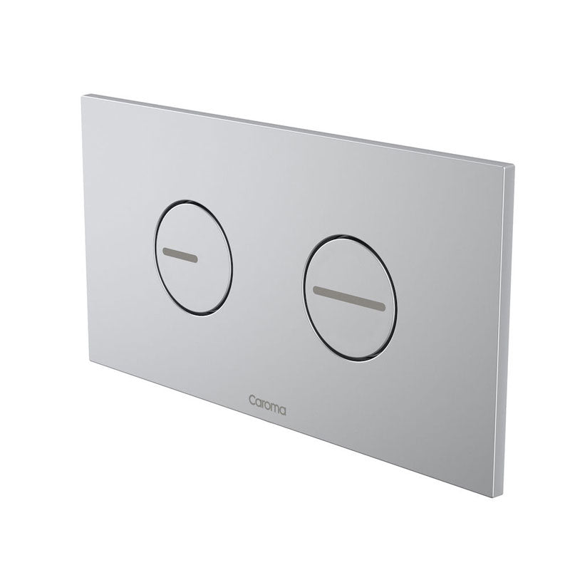 Caroma Invisi Series II® Round Dual Flush Plate & Buttons - Satin