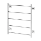 Phoenix Radii Heated Towel Ladder 550x740 with Square Plate