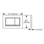 Geberit Sigma 30 Tone In Tone Flush Plate |  Specifications