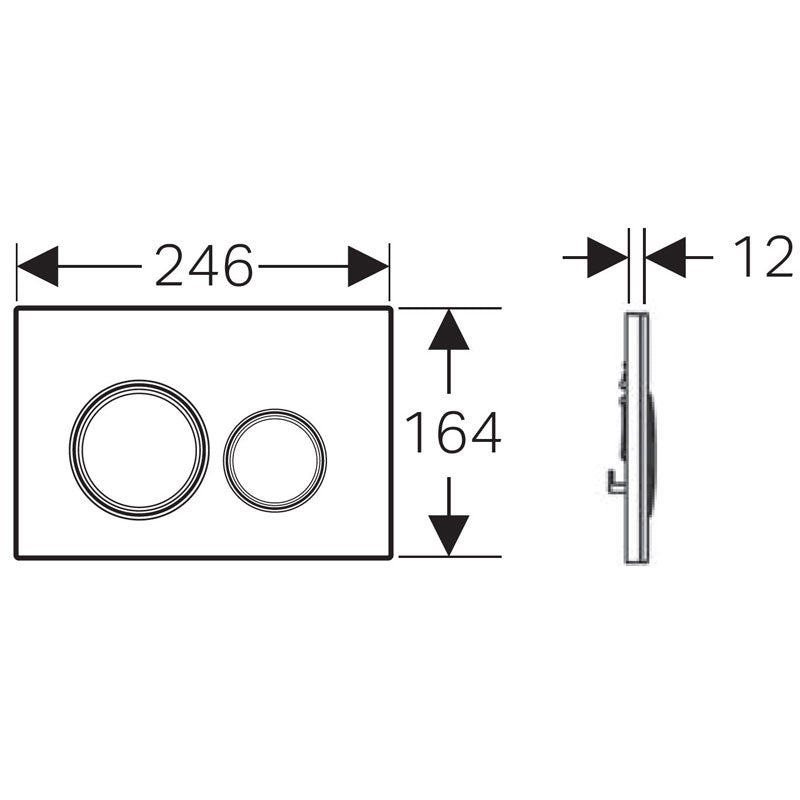 Geberit Sigma 21  Flush Button Specification