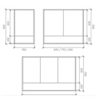 Sonoma Mirror Cabinet -  Specification