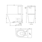Studio Bagno Manhattan Rimless Back Inlet Suite Specification