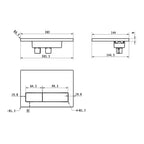 Argent 150S ViConnect Mechanical Flush Plate - Brushed Gold - 92241585