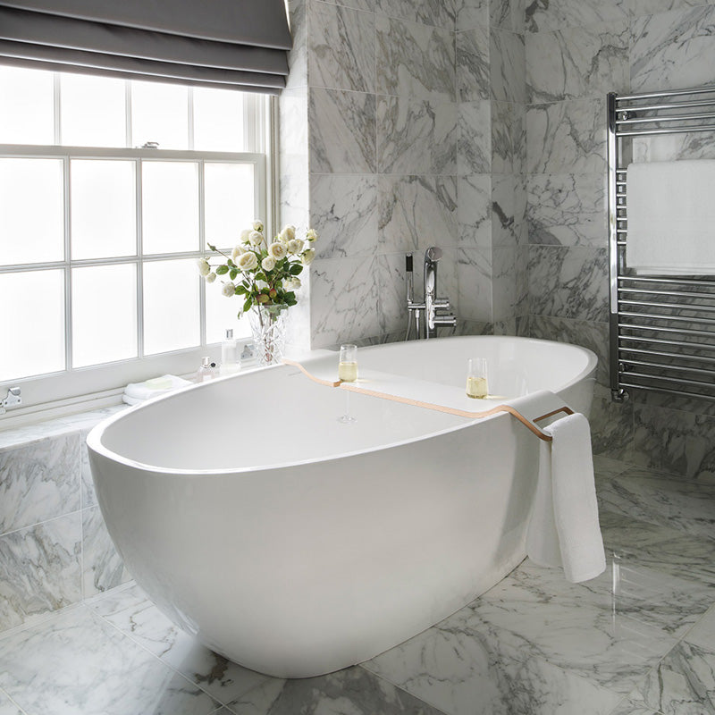 Victoria + Albert Tombolo Bath Caddy - White - 972 x 200mm - TOM-10-WHT