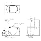 TOTO Basic+ Back To Wall Toilet w/Seat and Cover - C761EA + S760DEA + TC384CVK