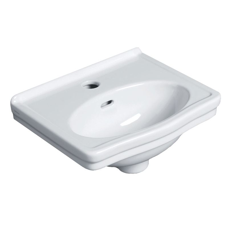Turner Hastings Claremont 38 x 31 Wall Hung Basin - Gloss White - 1 Tap Hole - CL380BA-1TH