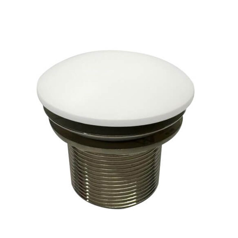 Turner Hastings TitanCast 40mm Safety Pull-Out Bath Waste - Satin White - TC400PU