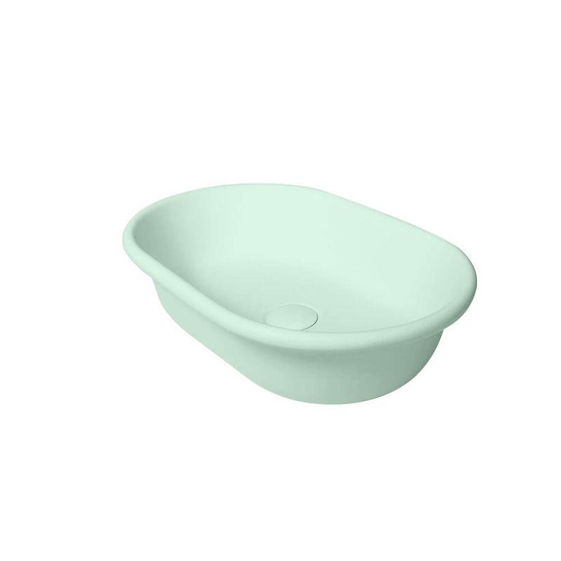 Turner Hastings Blanche 53 x 36 TitanCast Above Counter Basin - Frosty Mint - BL530BA-FM