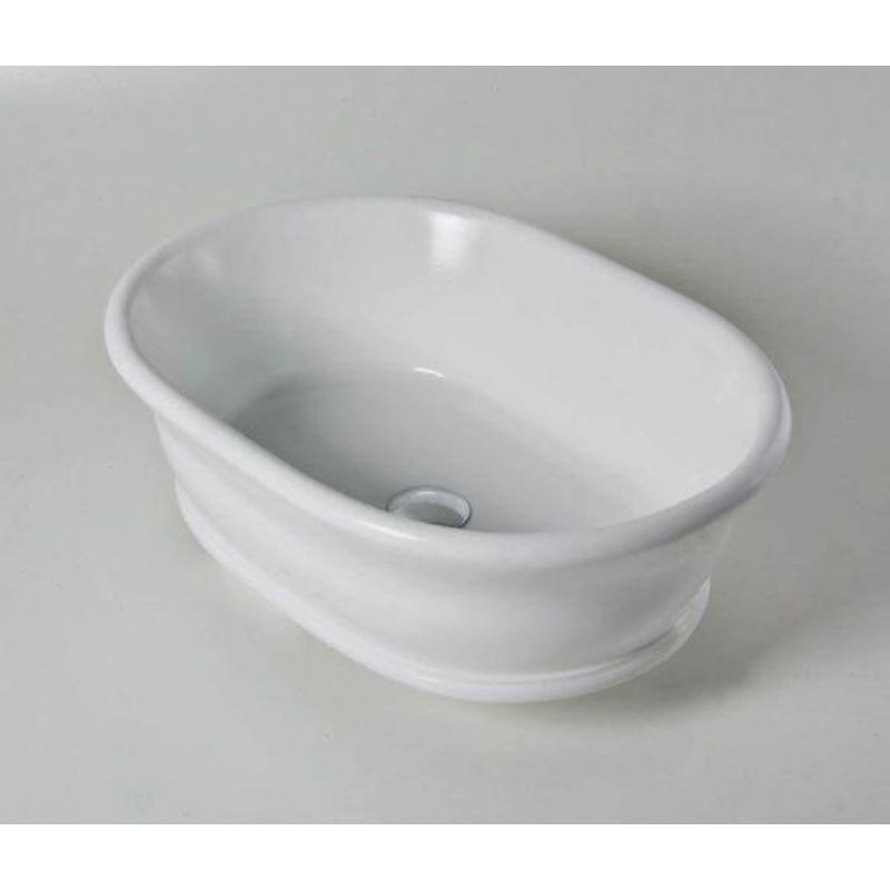 Turner Hastings Cambridge 54 x 39 TitanCast Above Counter Basin - Satin White - CA540BA
