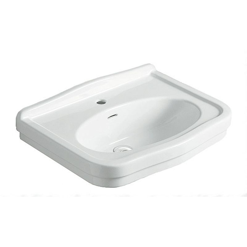 Turner Hastings Claremont 68 x 51 Wall Hung Basin - Gloss White - 1 Tap Hole - CL680BA-1TH