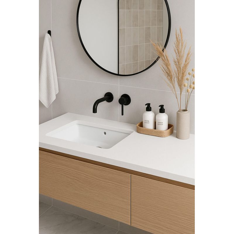 Turner Hastings Fino Standard 55 x 37 Under Counter Basin - Gloss White - FI237UCB