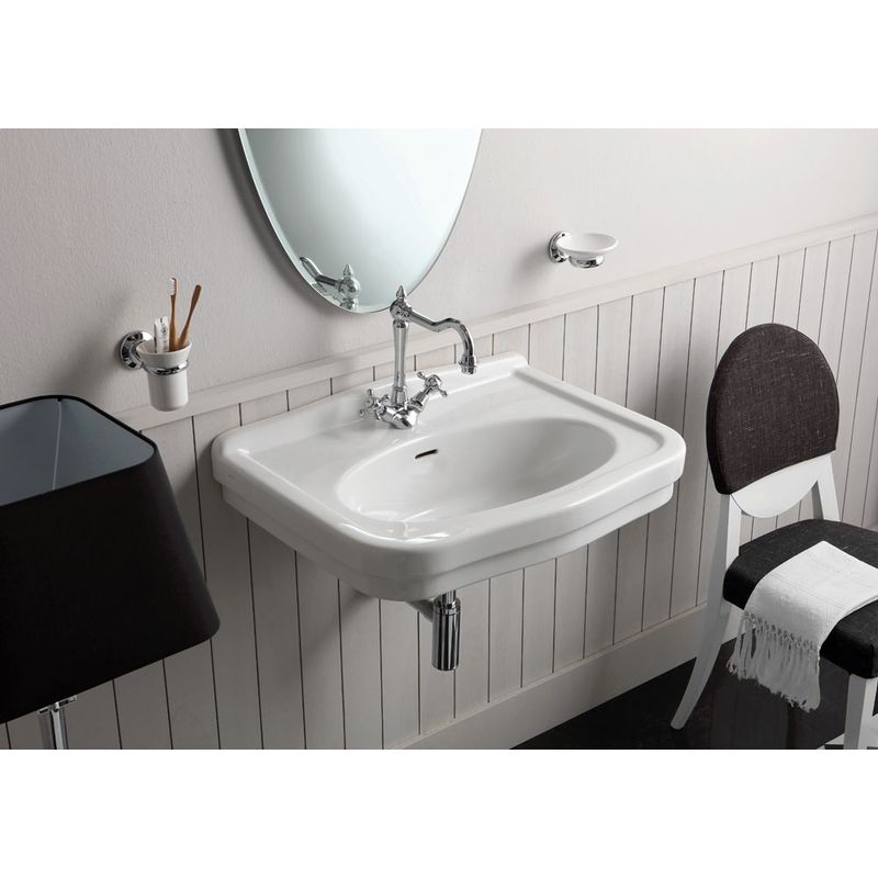 Turner Hastings Claremont 68 x 51 Wall Hung Basin - Gloss White - 1 Tap Hole - CL680BA-1TH