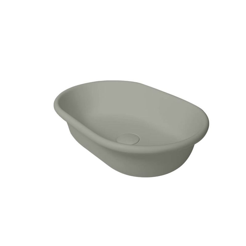 Turner Hastings Blanche 53 x 36 TitanCast Above Counter Basin - Industrial Grey - BL530BA-IG