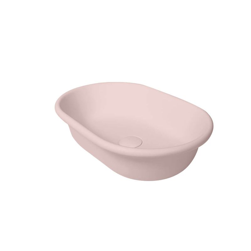 Turner Hastings Blanche 53 x 36 TitanCast Above Counter Basin - Misty Rose - BL530BA-MR