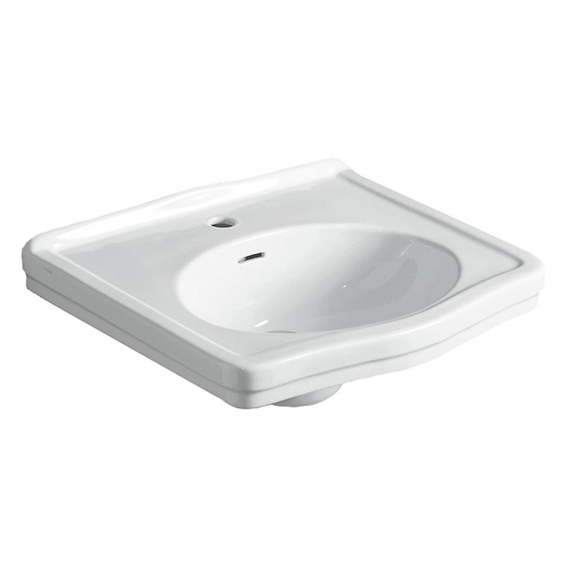 Turner Hastings Claremont 58 x 45 Wall Hung Basin - Gloss White - 1 Tap Hole - CL580BA-1TH