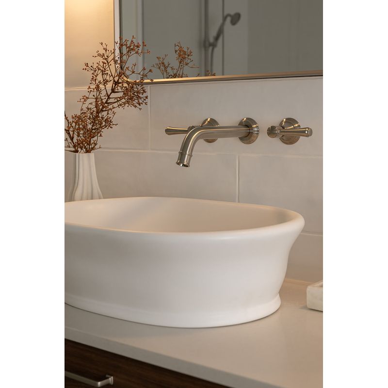Turner Hastings Cambridge 54 x 39 TitanCast Above Counter Basin - Satin White - CA540BA