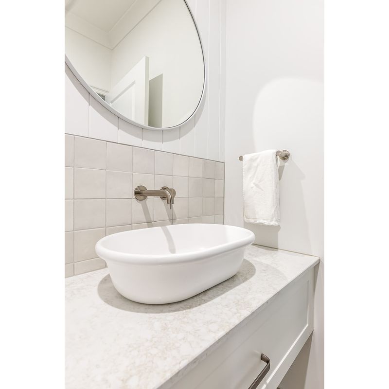 Turner Hastings Blanche 53 x 36 TitanCast Above Counter Basin - Satin White - BL530BA