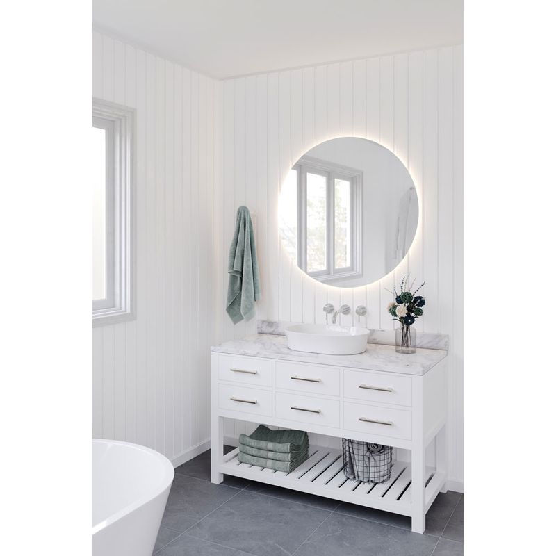 Turner Hastings Fino 55 x 38 Above Counter Basin - Gloss White - FI5490CTB
