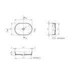 Turner Hastings Fino 55 x 38 Above Counter Basin - Gloss White - FI5490CTB