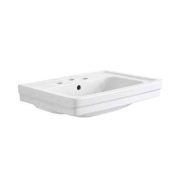 Turner Hastings Stafford 58 x 45 Wall Hung Basin - Gloss White - 3 Tap Holes - ST589BA-3TH