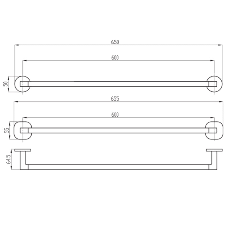 Villeroy & Boch Architectura 600mm Towel Rail | Specifications