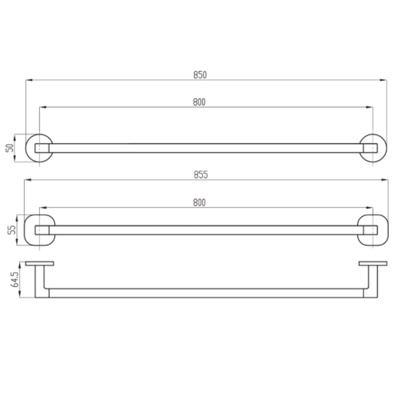 Villeroy & Boch Architectura 800mm Towel Rail | Specifications