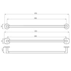 Villeroy & Boch Architectura 800mm Towel Rail | Specifications