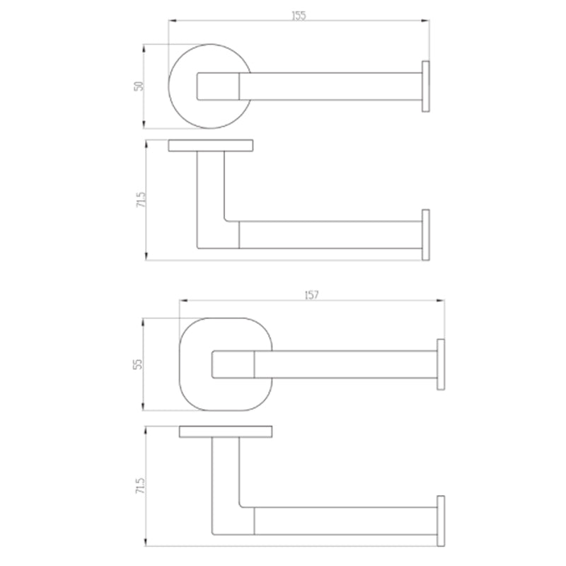 Villeroy & Boch Architectura Right Hand Toilet Roll Holder | Specifications 