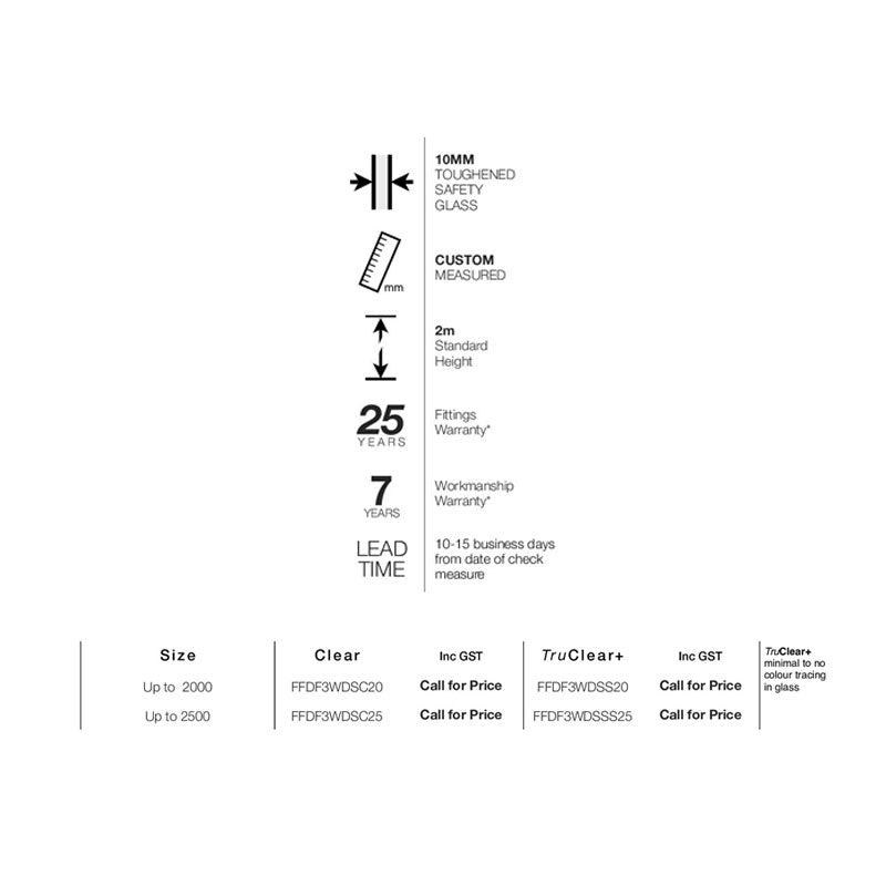 Verotti Sliding Wall-To-Wall 3 Panels Spec