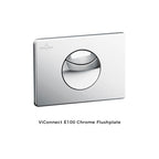 Villeroy & Boch O.Novo 2.0 S-Trap DirectFlush Wall Faced Toilet incl/Slim Seat & VB Cistern Package - E100 Chrome Button - 4624R101L4DB + 92233300 + 92248561