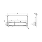 Villeroy & Boch O.Novo 2.0 S-Trap DirectFlush Wall Faced Toilet incl/Slim Seat & VB Cistern Package - E200 Chrome Button - 4624R101L4DB + 92233300 + 92249061