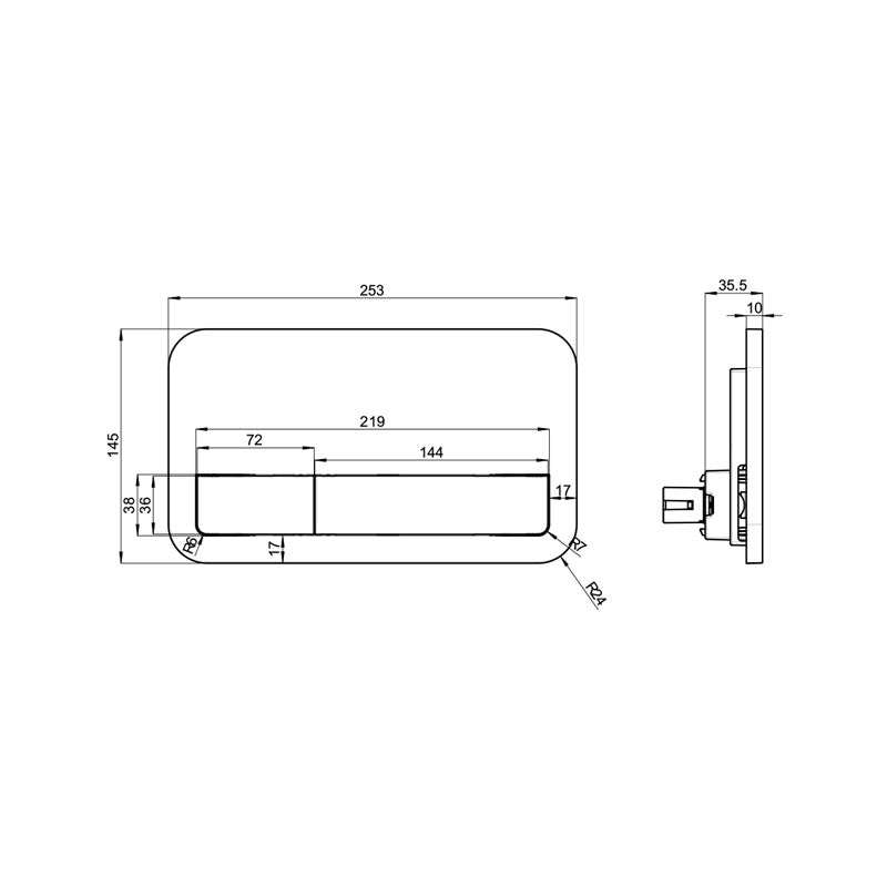 Villeroy & Boch ViConnect E200 Flush Plate Specification