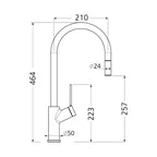 Oliveri Vilo Pull Out Mixer -  Specification