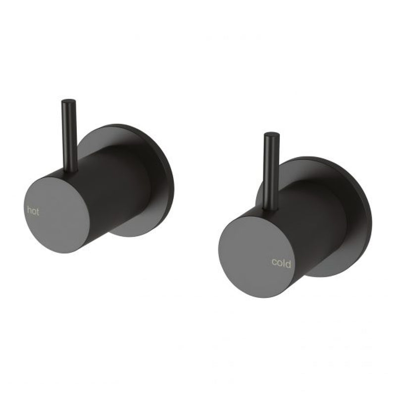 Phoenix - Vivid Slimline - VS067 MB - Wall Top Assemblies - Extended 15mm Spindles - Matte Black