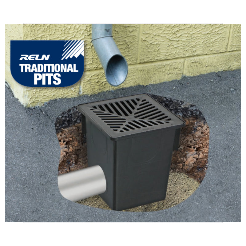 Reln Series 250 Rainwater Pit - Plain Aluminium